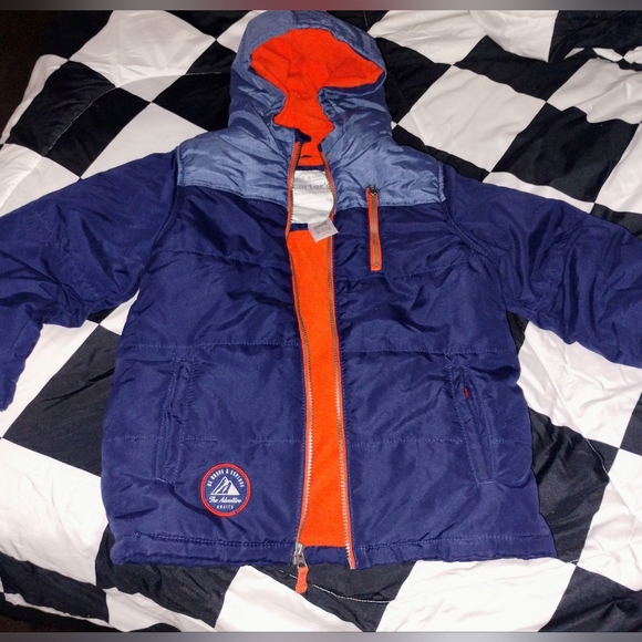 Carter's Kids Size 7 Boys Hooded Jacket EUC - Picture 2 of 5